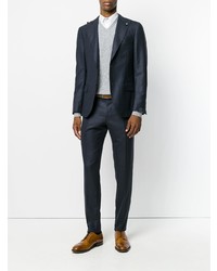 Мужской серый свитер с v-образным вырезом от Ballantyne