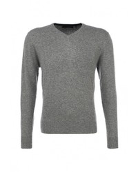 Мужской серый свитер с v-образным вырезом от Occhibelli