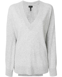 Женский серый свитер с v-образным вырезом от Rag & Bone