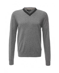 Мужской серый свитер с v-образным вырезом от Top Secret
