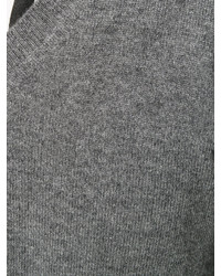 Мужской серый свитер с v-образным вырезом от Ballantyne