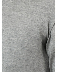 Мужской серый свитер с v-образным вырезом от Attachment