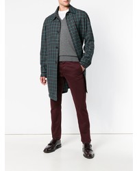 Мужской серый свитер с v-образным вырезом от Ballantyne