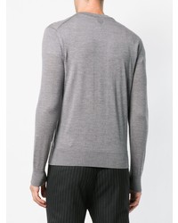 Мужской серый свитер с v-образным вырезом от Ballantyne