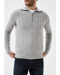 Мужской серый свитер с воротником на молнии от SPRINGFIELD