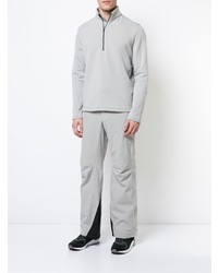 Мужской серый свитер с воротником на молнии от Aztech Mountain