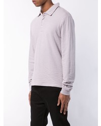 Мужской серый свитер с воротником поло от Alex Mill