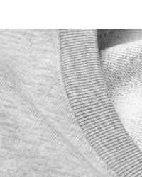 Мужской серый свитер с круглым вырезом с принтом от A.P.C.
