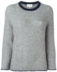 Женский серый свитер с круглым вырезом от 3.1 Phillip Lim