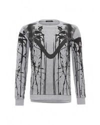 Мужской серый свитер с круглым вырезом от Aarhon