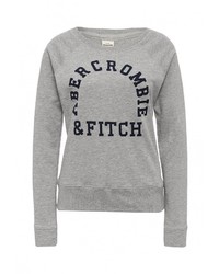 Женский серый свитер с круглым вырезом от Abercrombie &amp; Fitch