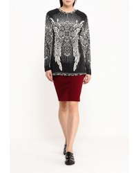 Женский серый свитер с круглым вырезом от Adzhedo