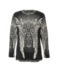 Женский серый свитер с круглым вырезом от Adzhedo