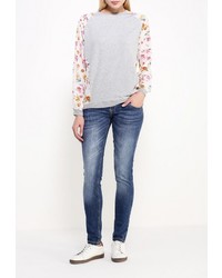 Женский серый свитер с круглым вырезом от Alcott