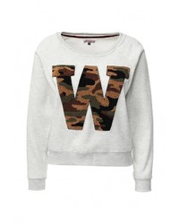 Женский серый свитер с круглым вырезом от Alcott