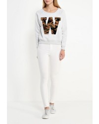 Женский серый свитер с круглым вырезом от Alcott