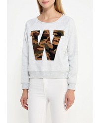 Женский серый свитер с круглым вырезом от Alcott