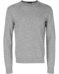 Мужской серый свитер с круглым вырезом от Alex Mill
