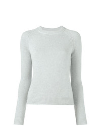 Женский серый свитер с круглым вырезом от Alexandra Golovanoff