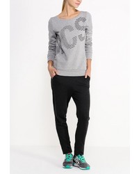 Женский серый свитер с круглым вырезом от Asics