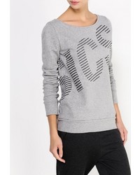 Женский серый свитер с круглым вырезом от Asics