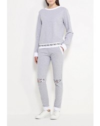 Женский серый свитер с круглым вырезом от Aurora Firenze