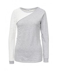 Женский серый свитер с круглым вырезом от Aurora Firenze