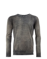 Мужской серый свитер с круглым вырезом от Avant Toi