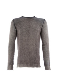 Мужской серый свитер с круглым вырезом от Avant Toi