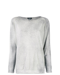 Женский серый свитер с круглым вырезом от Avant Toi