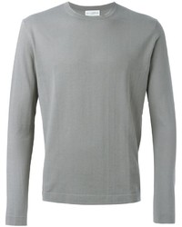 Мужской серый свитер с круглым вырезом от Ballantyne