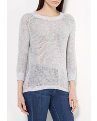 Женский серый свитер с круглым вырезом от Baon