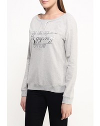 Женский серый свитер с круглым вырезом от Baon