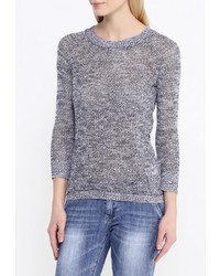 Женский серый свитер с круглым вырезом от Baon