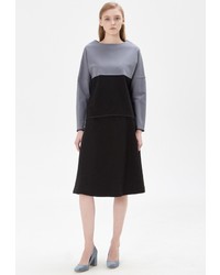 Женский серый свитер с круглым вырезом от Base Forms