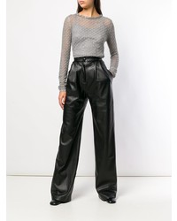 Женский серый свитер с круглым вырезом от Ermanno Scervino