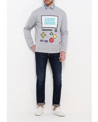 Мужской серый свитер с круглым вырезом от Befree
