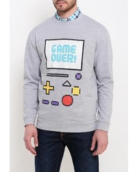 Мужской серый свитер с круглым вырезом от Befree