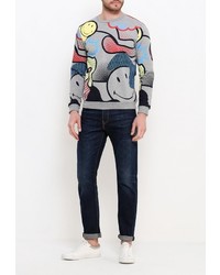 Мужской серый свитер с круглым вырезом от Befree