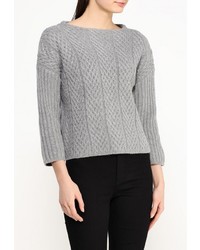 Женский серый свитер с круглым вырезом от Befree