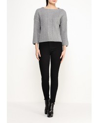 Женский серый свитер с круглым вырезом от Befree