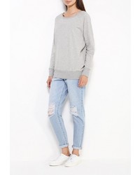 Женский серый свитер с круглым вырезом от Bench