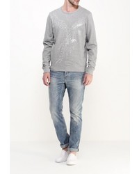 Мужской серый свитер с круглым вырезом от Best Mountain