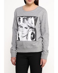 Женский серый свитер с круглым вырезом от BlendShe