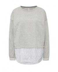 Женский серый свитер с круглым вырезом от BlendShe