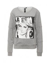 Женский серый свитер с круглым вырезом от BlendShe