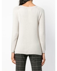 Женский серый свитер с круглым вырезом от 'S Max Mara