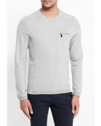 Мужской серый свитер с круглым вырезом от Boss Green