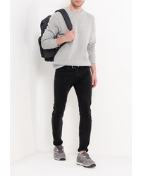 Мужской серый свитер с круглым вырезом от Brave Soul