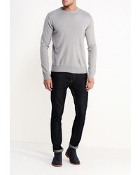 Мужской серый свитер с круглым вырезом от Brave Soul